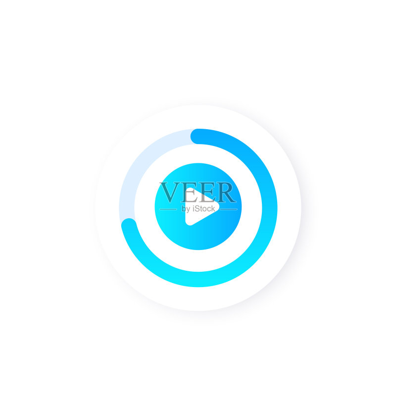 在线视频流媒体观看logo图标素材