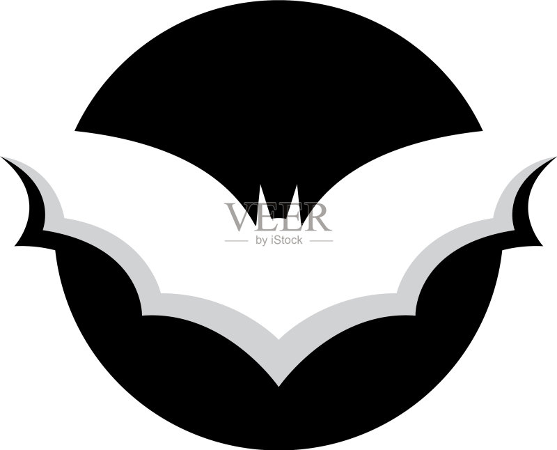 蝙蝠图案Logo设计图标素材