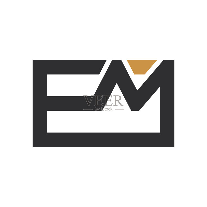 首字母EM或ME logo设计图标素材