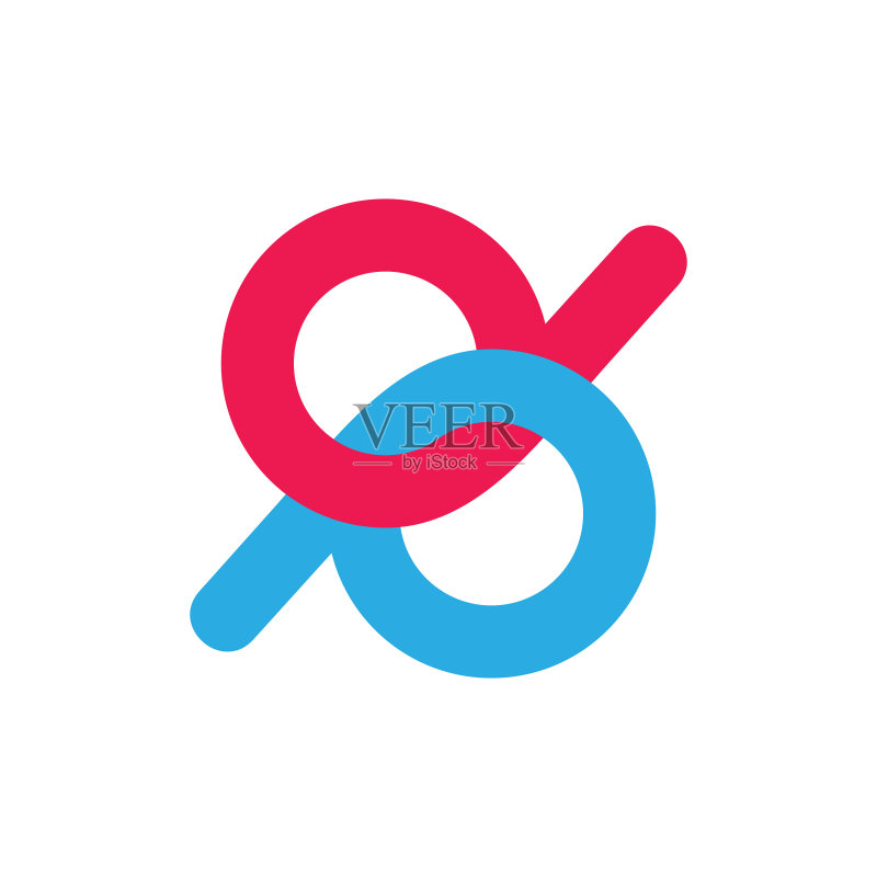 DP链接字母标志图标素材