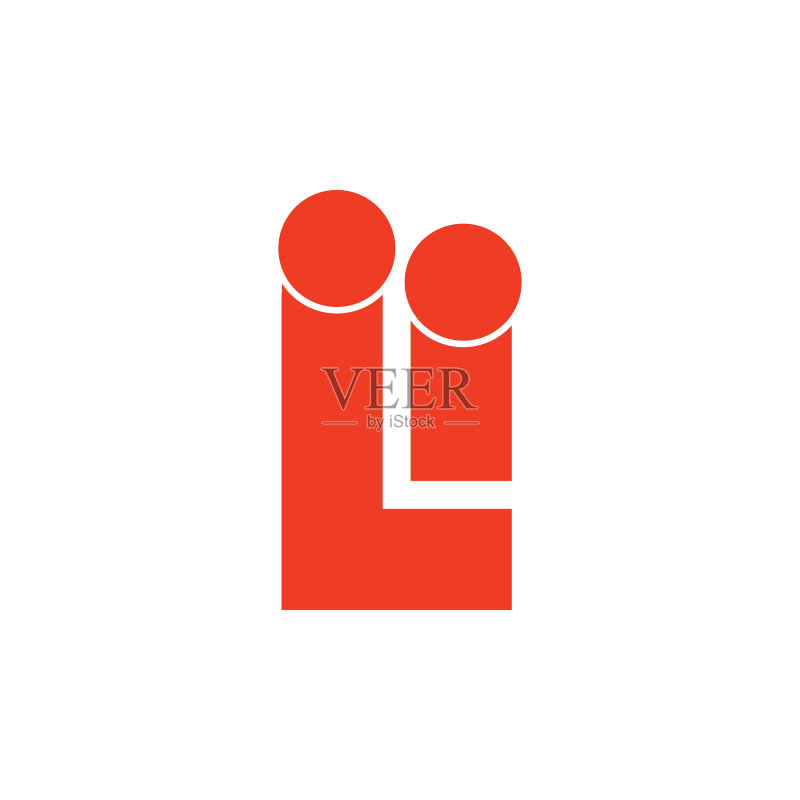 字母LI亲子设计标志图标素材