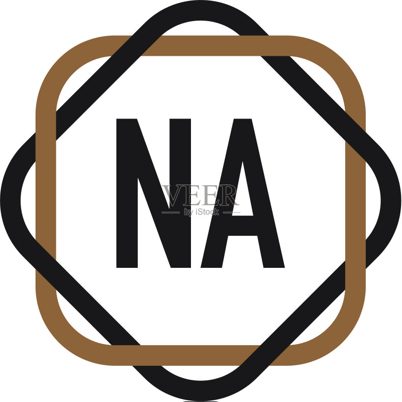 字母NA优雅Logo设计模板图标素材