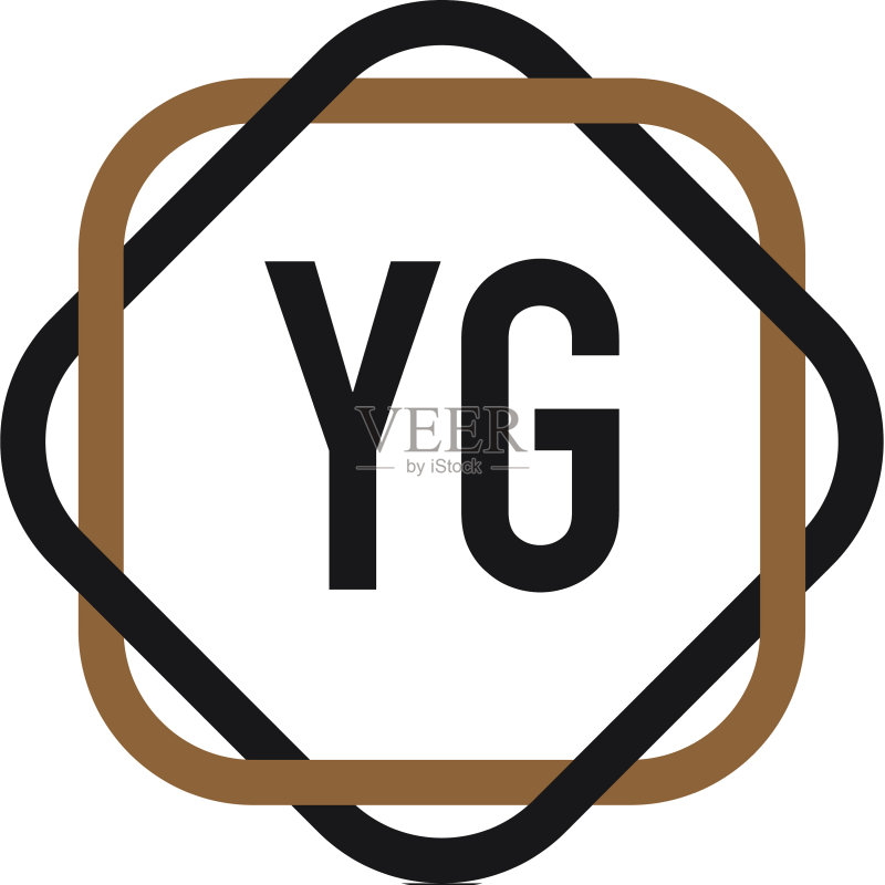 字母YG优雅Logo设计模板图标素材