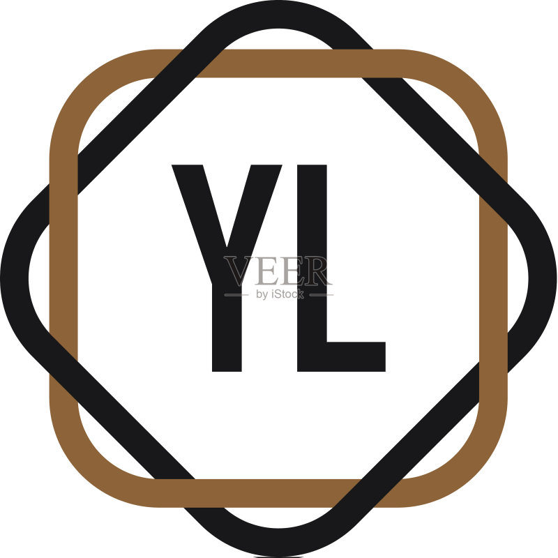 字母YL优雅logo设计模板图标素材