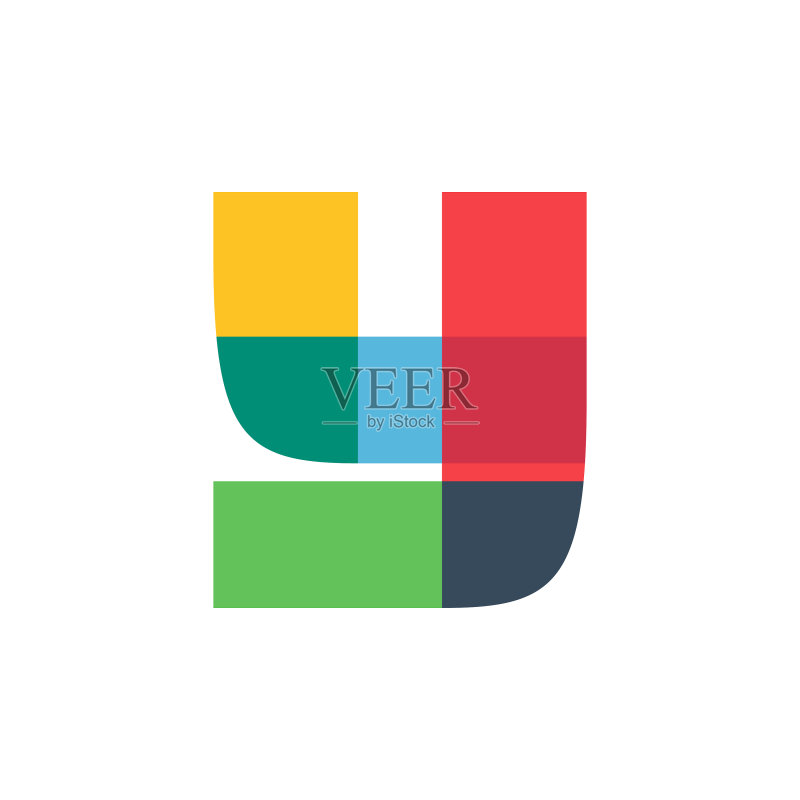 Y字母鲜艳色彩logo图标素材