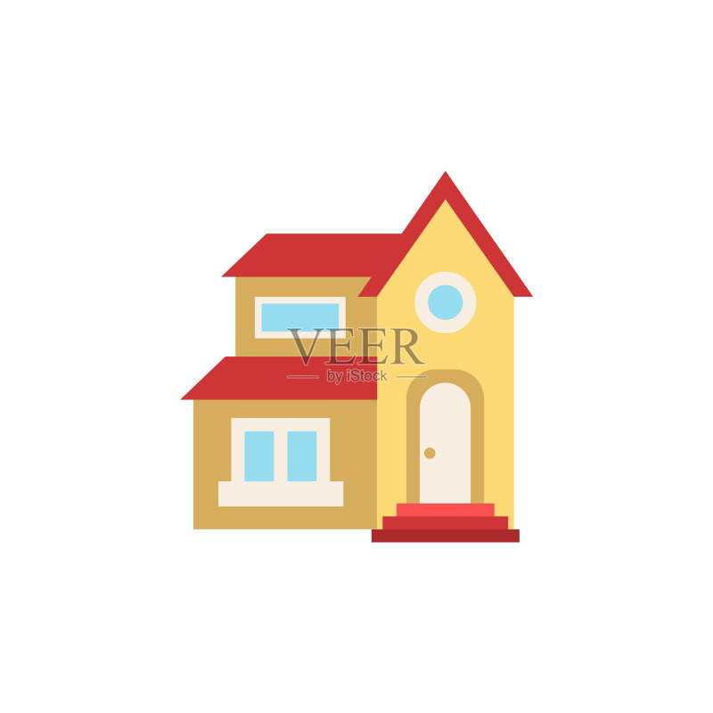 建筑上的别墅图标元素图标素材