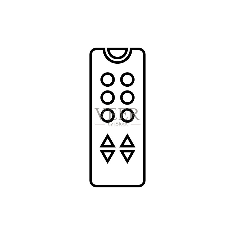 遥控器图标插图孤立矢量符号图标素材