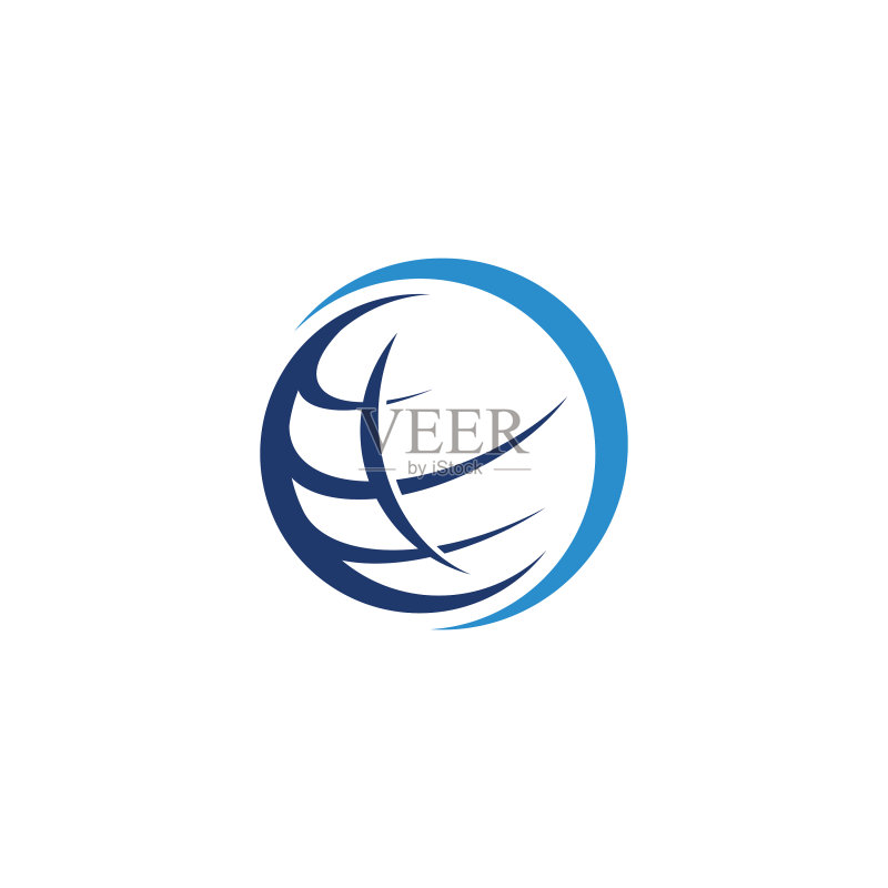 电线世界Logo模板图标素材