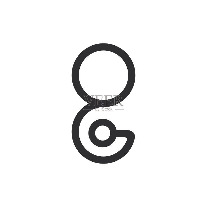 字母GO或OG logo设计图标素材