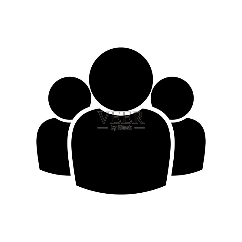 用户群组图标,多人头像图标素材