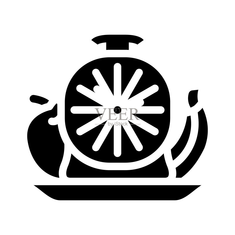 按小时食物标志矢量图图标素材
