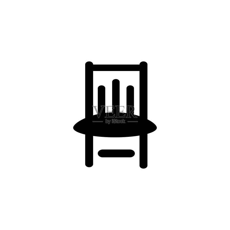 椅子图标:简约Logo设计模板图标素材