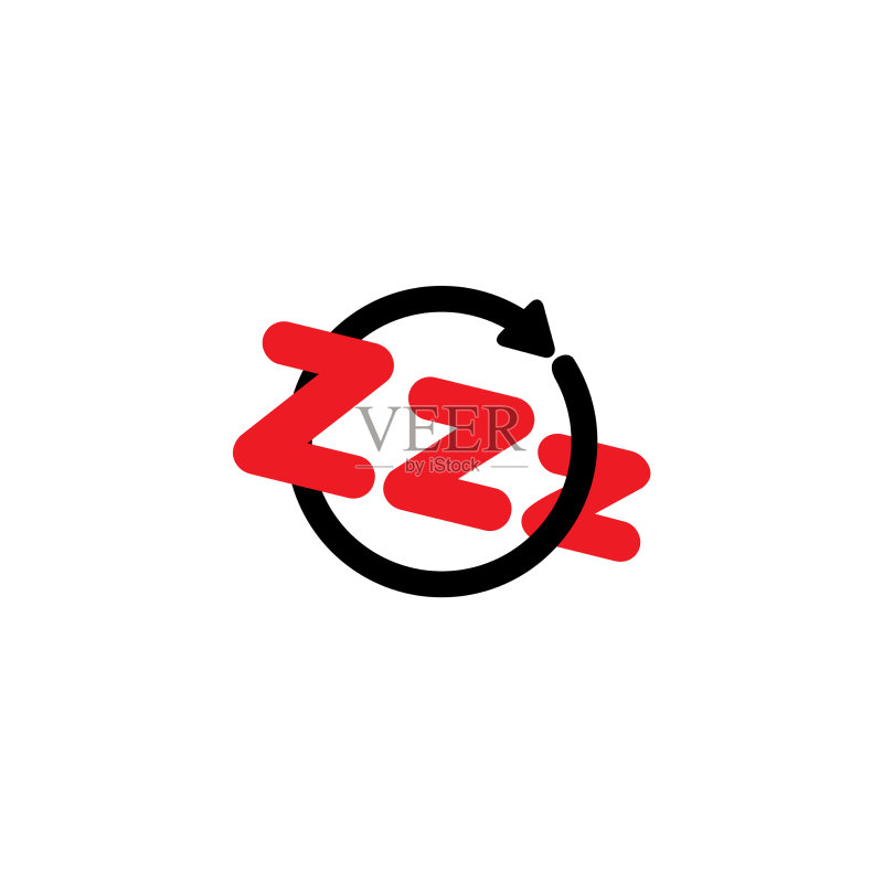 熟睡zzz符号标志图标素材
