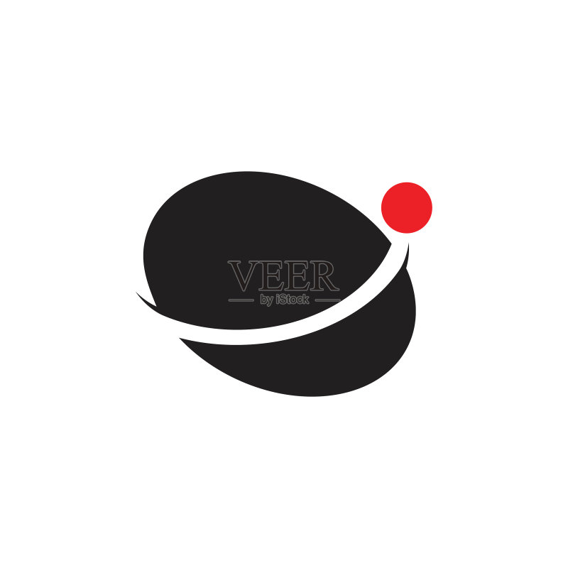 圆形几何动感全球商业logo图标素材