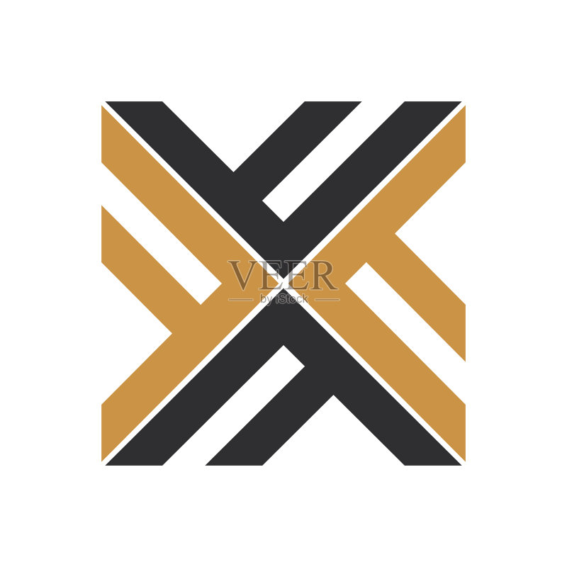 FX字母logo或XF logo设计图标素材