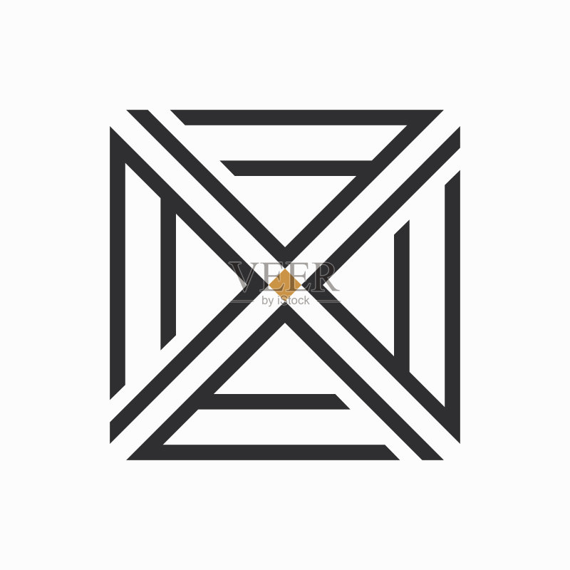 FX字母logo或XF logo设计图标素材