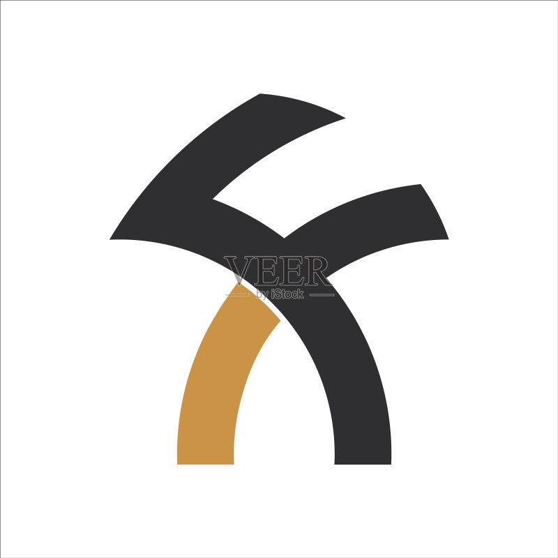 FX字母logo或XF logo设计图标素材