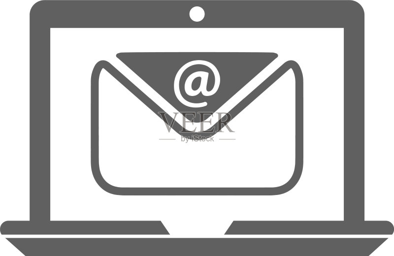 灰色版本电子邮件图标图标素材