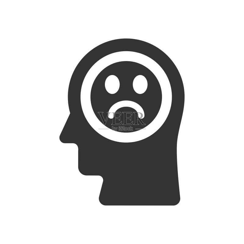 悲伤的表情符号图标素材