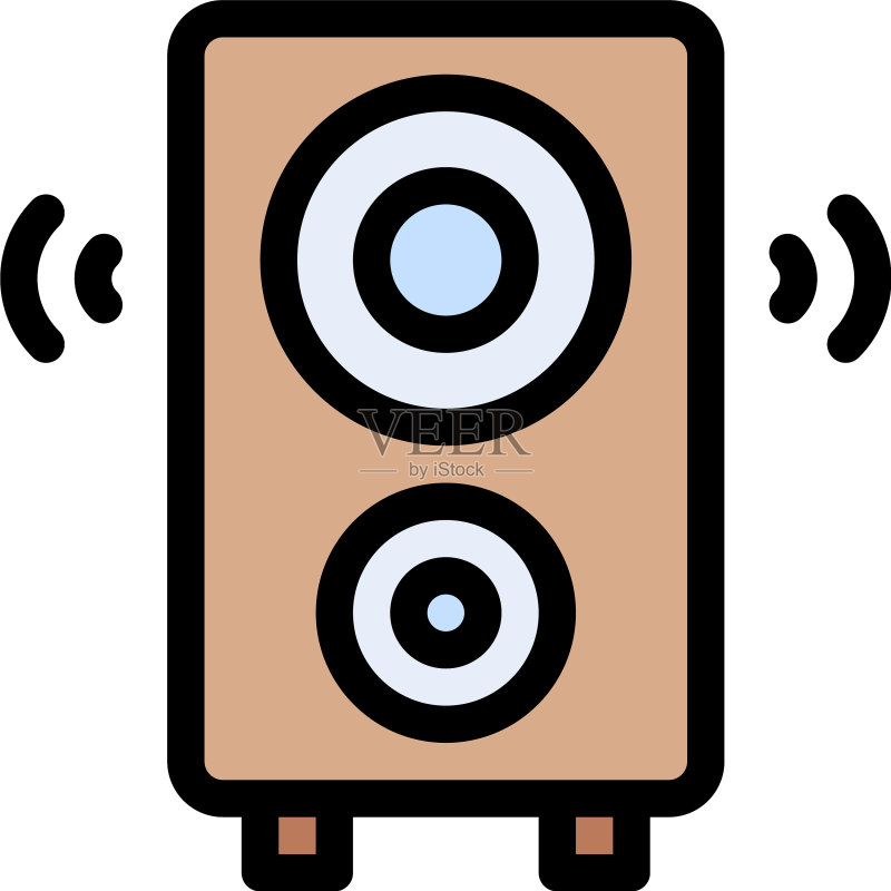 低音扬声器图标素材