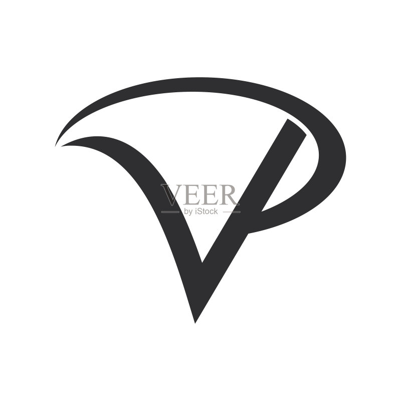 字母VP或PV Logo设计图标素材