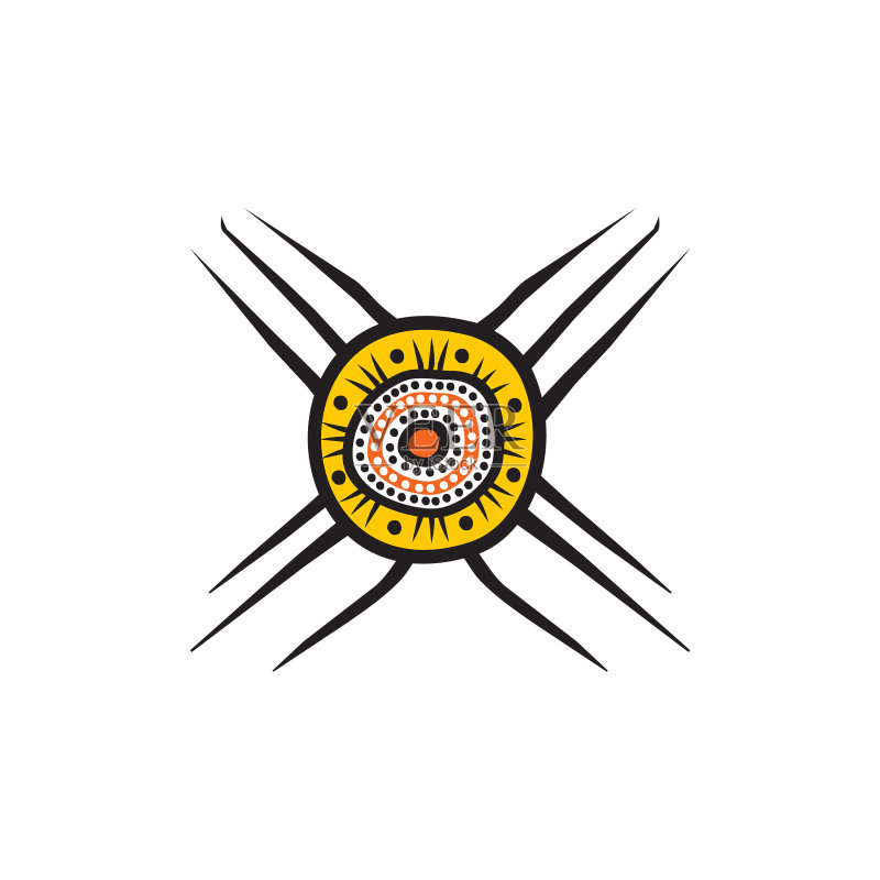原住民艺术点画图标标志设计图标素材