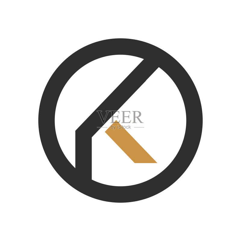 首字母KO或OK logo设计图标素材