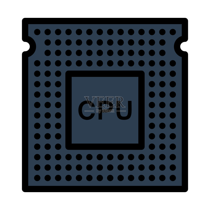CPU图标图标素材