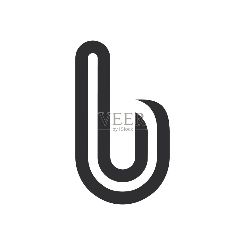 UB或BU首字母logo设计图标素材