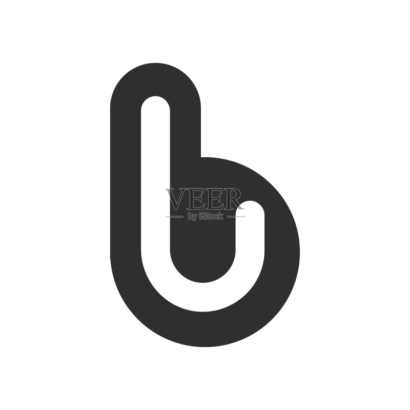 UB或BU首字母logo设计图标素材
