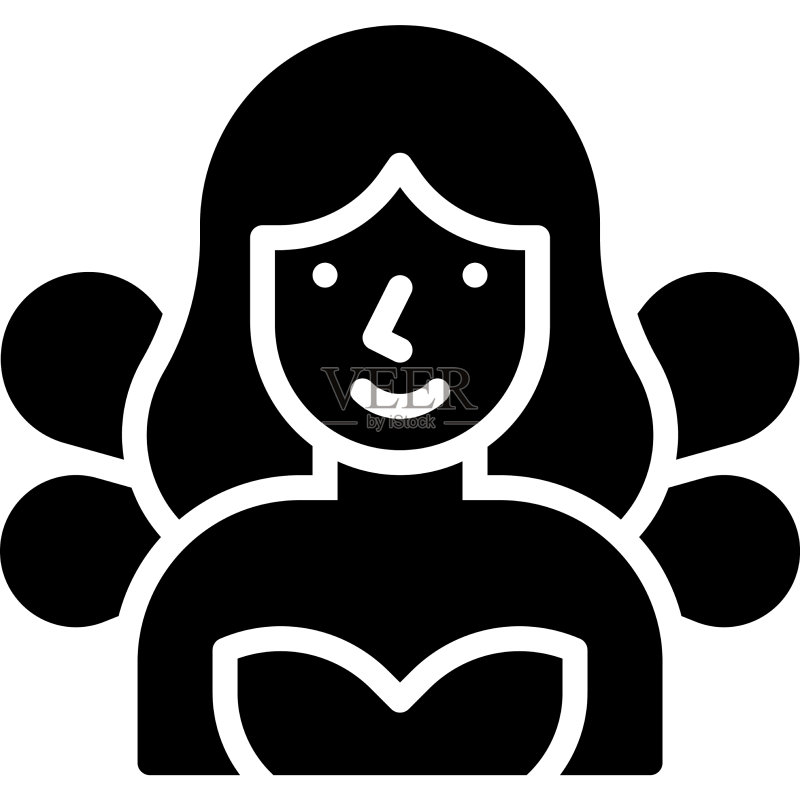 仙女服装图标万圣节服装派对图标素材