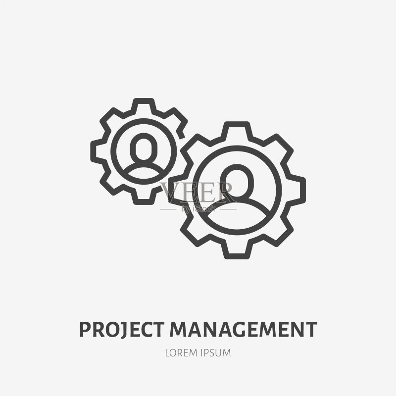 团队合作线条图标图标素材