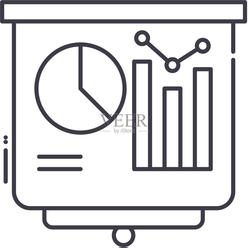 线性隔离基准图标图标素材