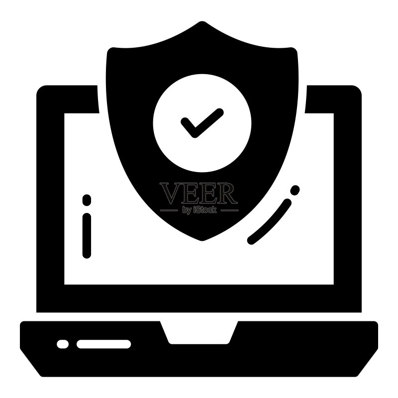 互联网安全保护网络数据技术矢量图标图标素材