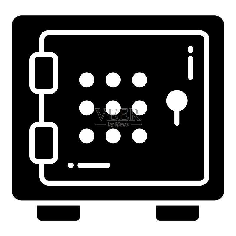 保险箱、保护和安全矢量图标集:网络计算机业务数据技术图标素材