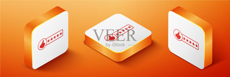 2.5D消费者或客户产品评级图标图标素材
