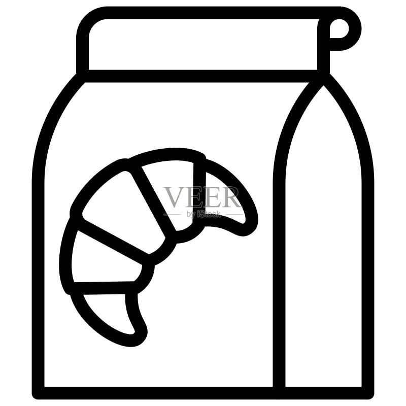 烘焙袋图标,烘焙相关矢量图标素材