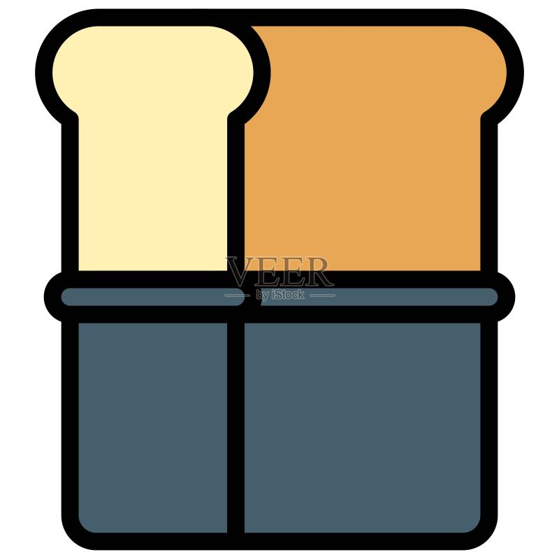 面包烤盘图标,烘焙相关矢量素材图标素材