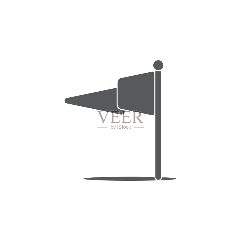 简约旗帜3D设计符号图标素材