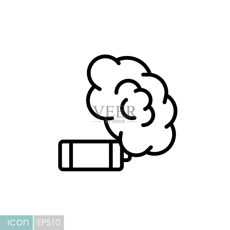 烟雾弹扁平图标图标素材