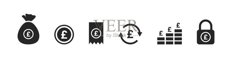货币图标,英镑图标,货币符号,金融矢量图标,矢量图图标素材