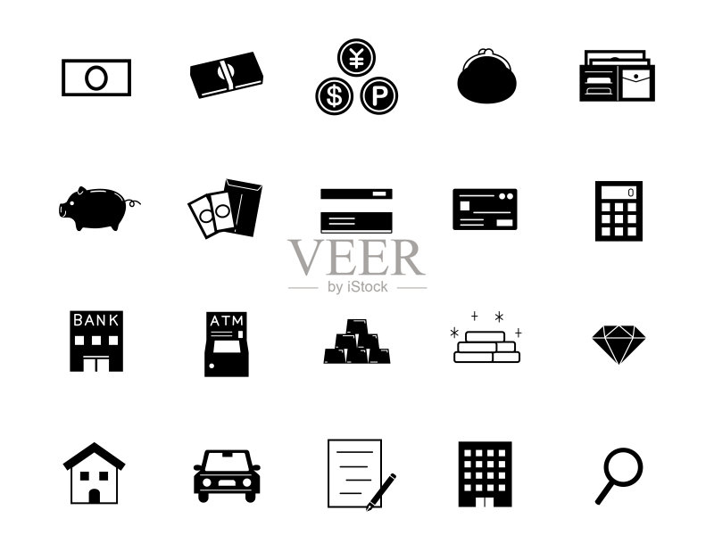 金融货币图标图标素材