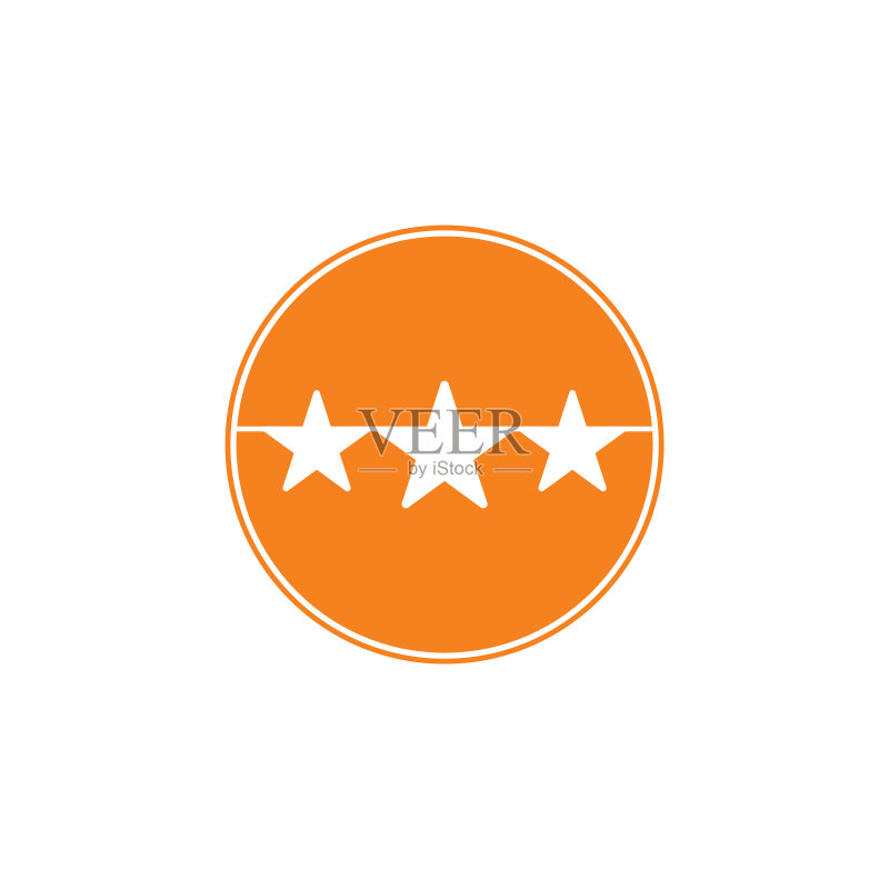 星星轨道全球几何Logo图标素材