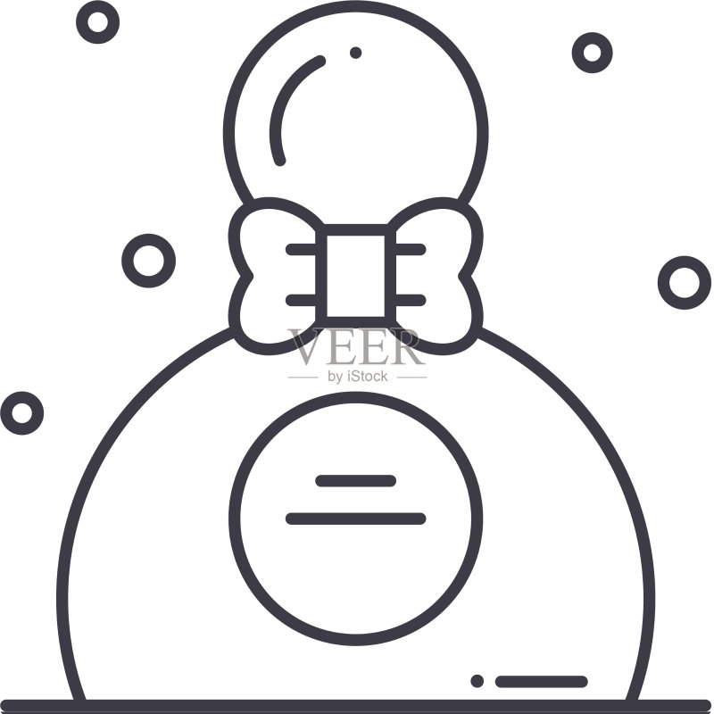 香水图像线性图标图标素材