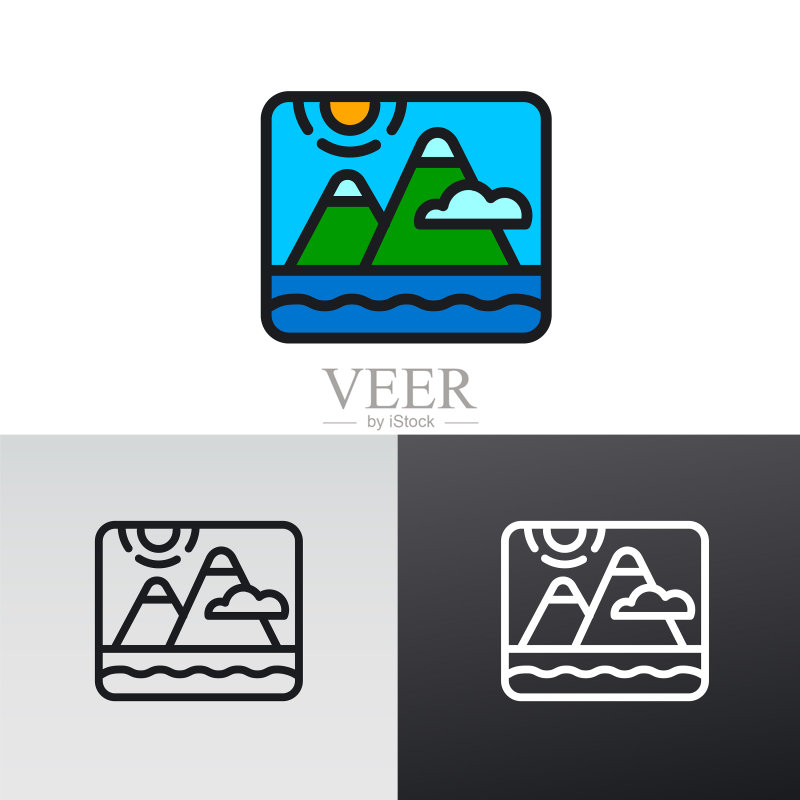风景与自然Logo图标素材