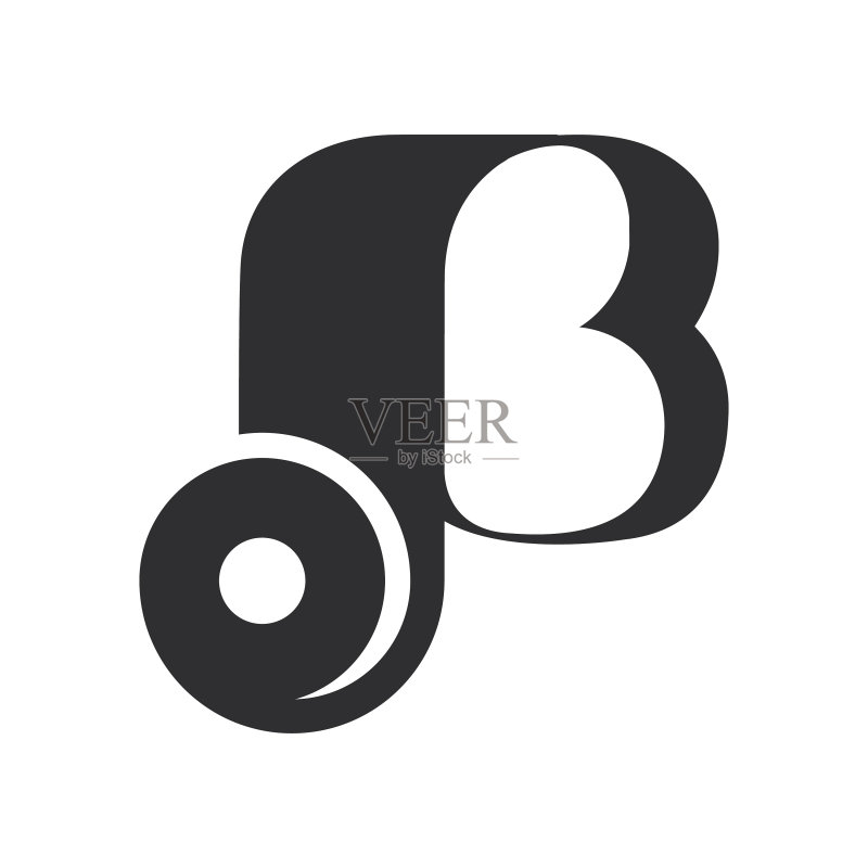 字母BJ或JB标志设计图标素材