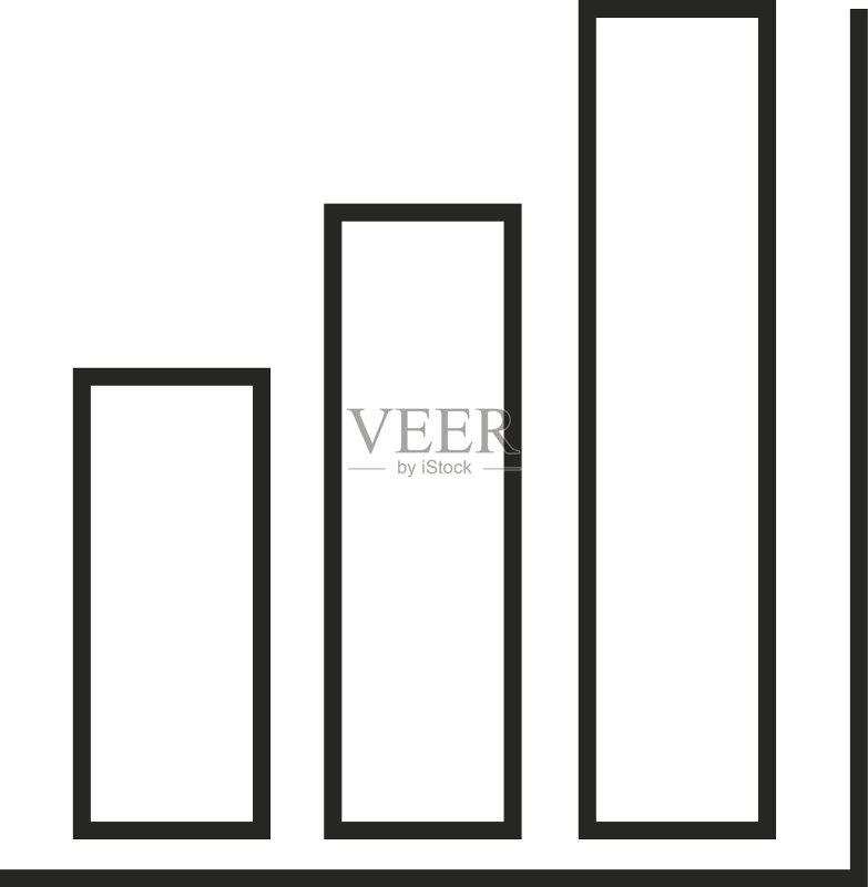 数字营销战略统计图线条图标素材