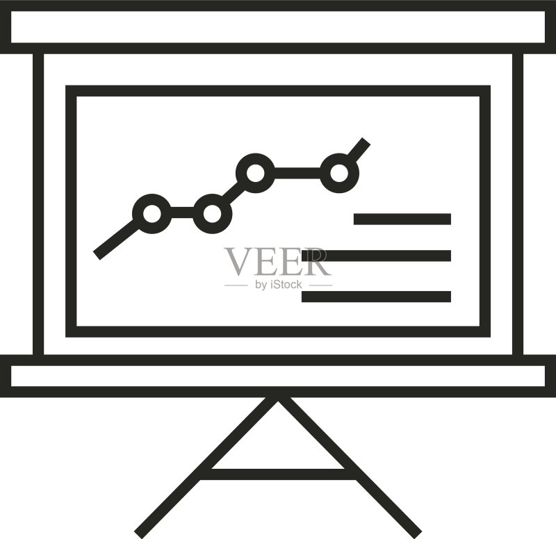 数字营销演示统计目标图标素材