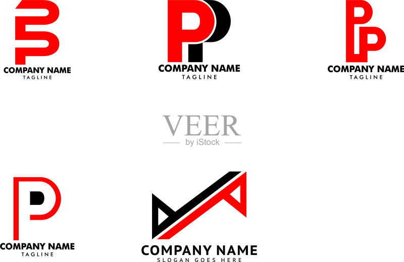 首字母PP的Logo图标设计模板图标素材