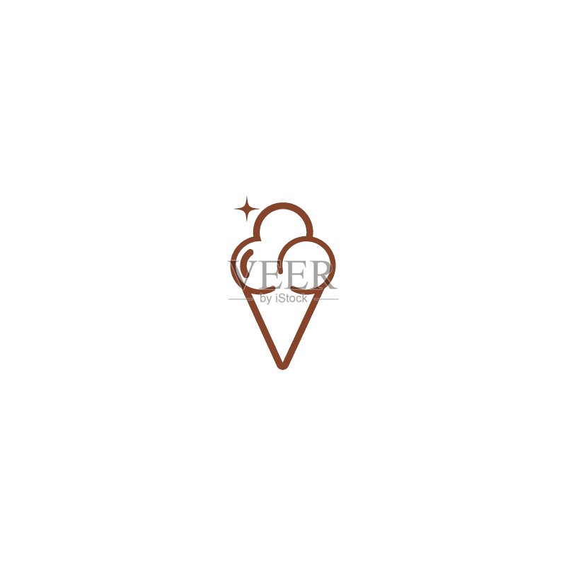 冰淇淋Logo图标设计矢量模板素材图标素材